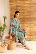 Saira Rizwan | Silk Coords 25 | COASTAL CHARM - SRSP-25-01 - House Of Hania
