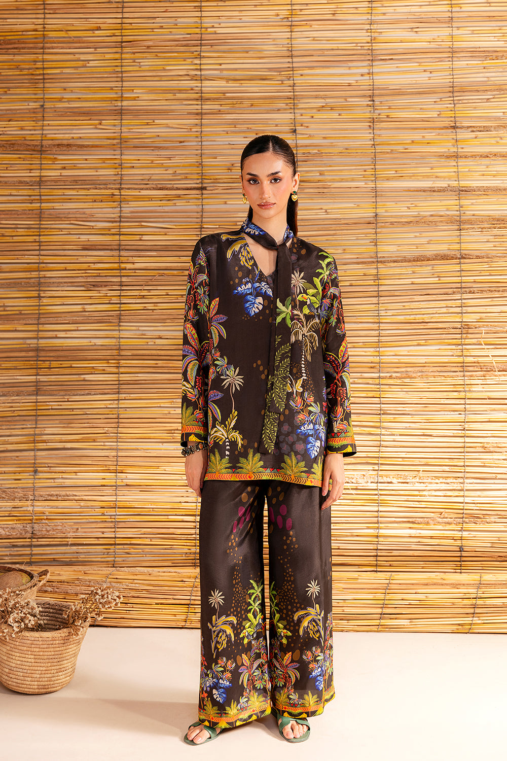 Saira Rizwan | Silk Coords 25 | COCONUT CRUSH - SRSP-25-02 - House Of Hania