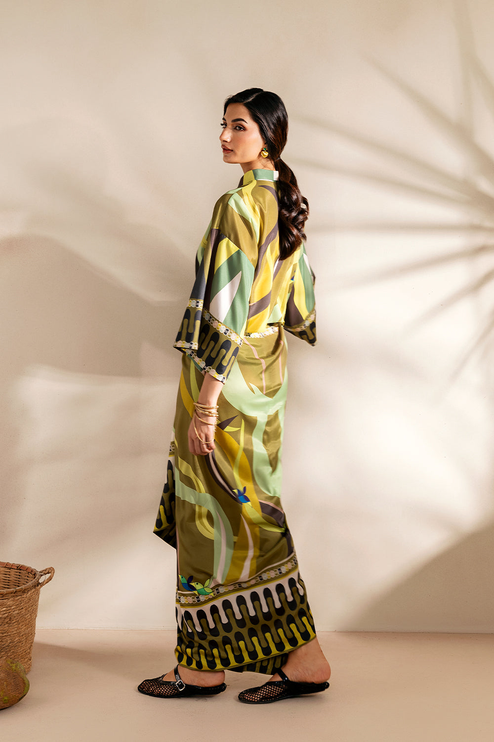 Saira Rizwan | Silk Coords 25 | GOLDEN GUAVA - SRSP-25-07 - House Of Hania