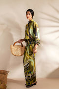 Saira Rizwan | Silk Coords 25 | GOLDEN GUAVA - SRSP-25-07 - House Of Hania