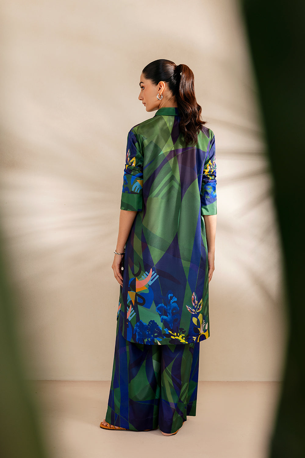 Saira Rizwan | Silk Coords 25 | SHORELINE SERENADE - SRSP-25-08 - House Of Hania