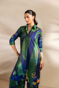 Saira Rizwan | Silk Coords 25 | SHORELINE SERENADE - SRSP-25-08 - House Of Hania