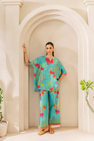 Saira Rizwan | Silk Coords 25 | SUNSET SAMBA - SRSP-25-03 - House Of Hania