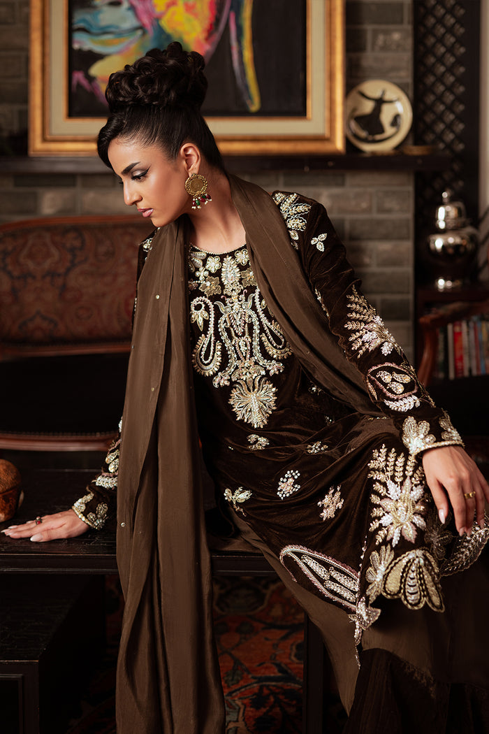 Saira Rizwan | Velvet Pret 25 | GURR-SRVP25-09 - House Of Hania