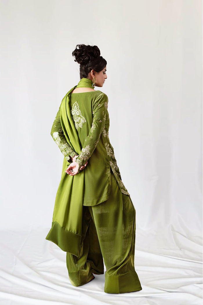 Saira Rizwan | Velvet Pret 25 | KAHWA-SRVP25-08 - House Of Hania