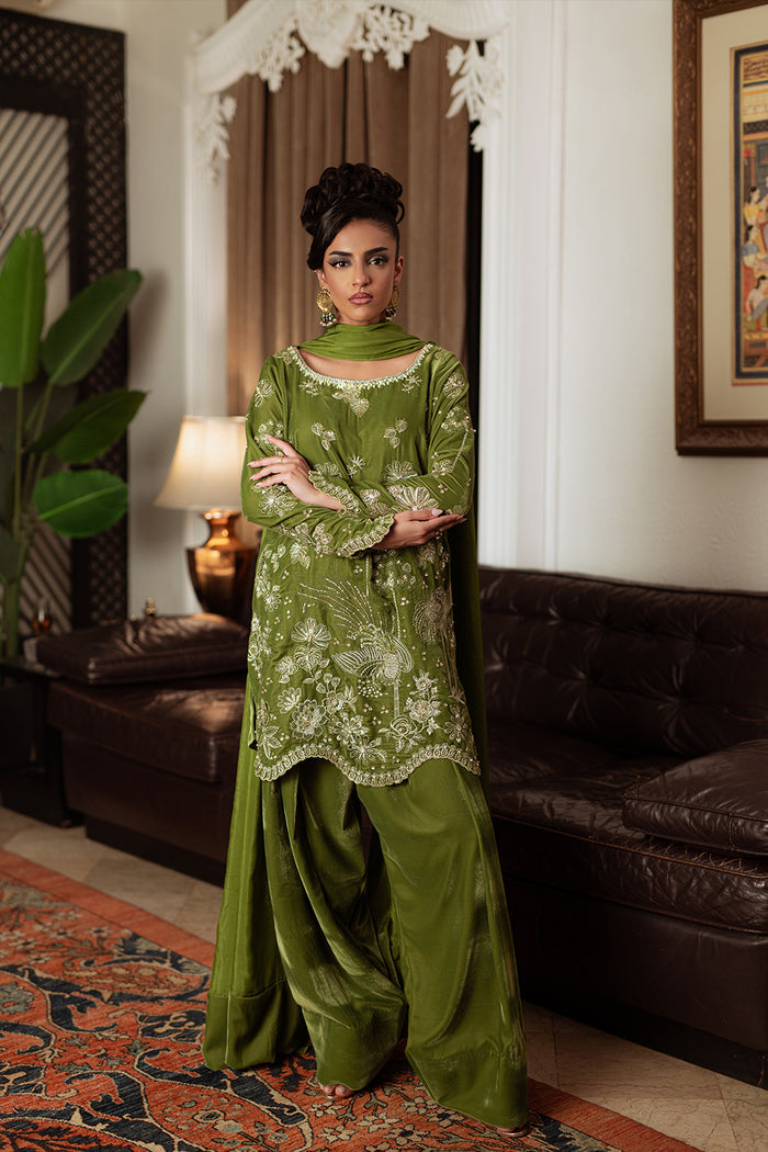 Saira Rizwan | Velvet Pret 25 | KAHWA-SRVP25-08 - House Of Hania