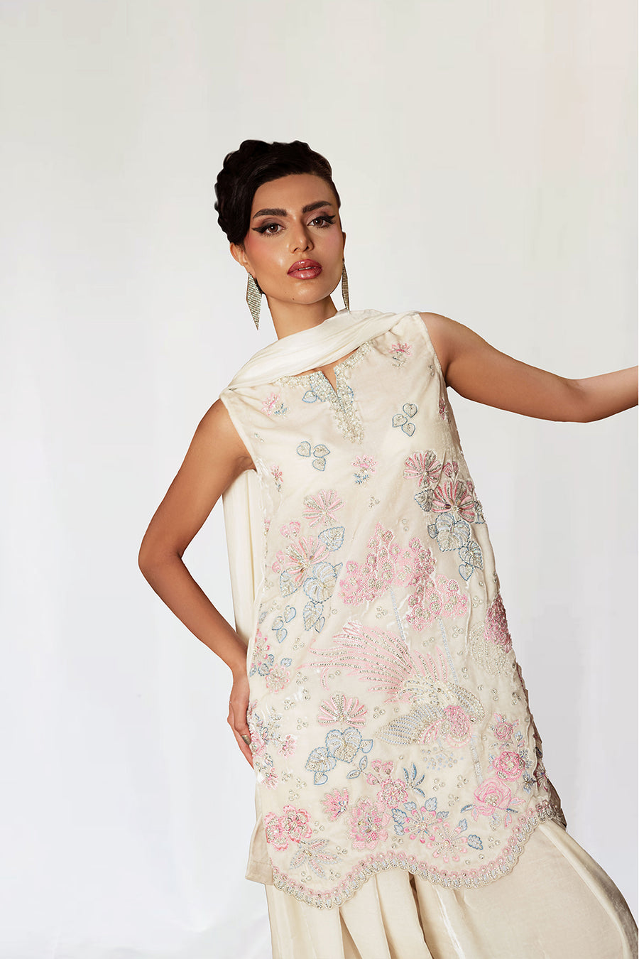 Saira Rizwan | Velvet Pret 25 | NARGIS-SRVP25-07 - House Of Hania