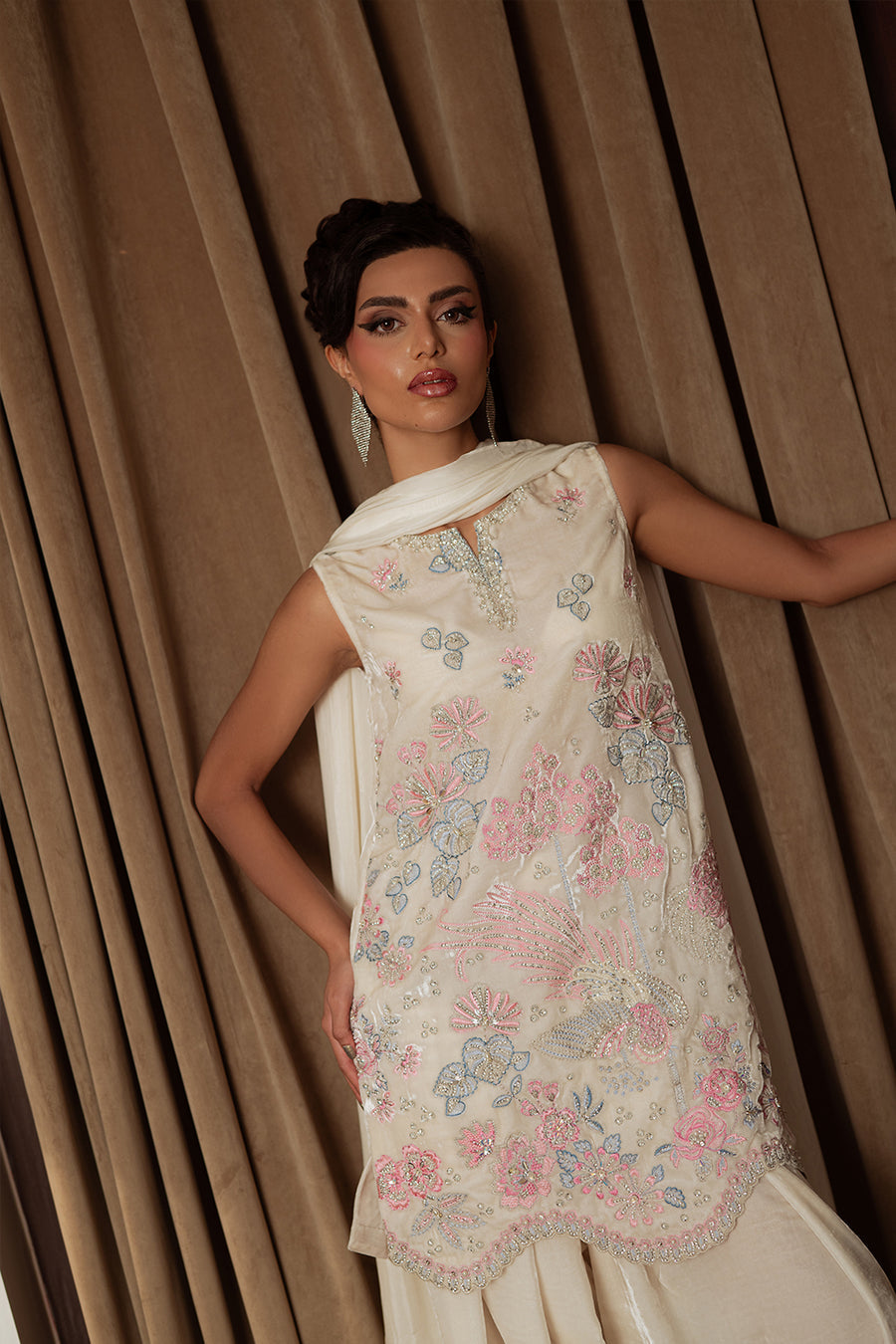 Saira Rizwan | Velvet Pret 25 | NARGIS-SRVP25-07 - House Of Hania