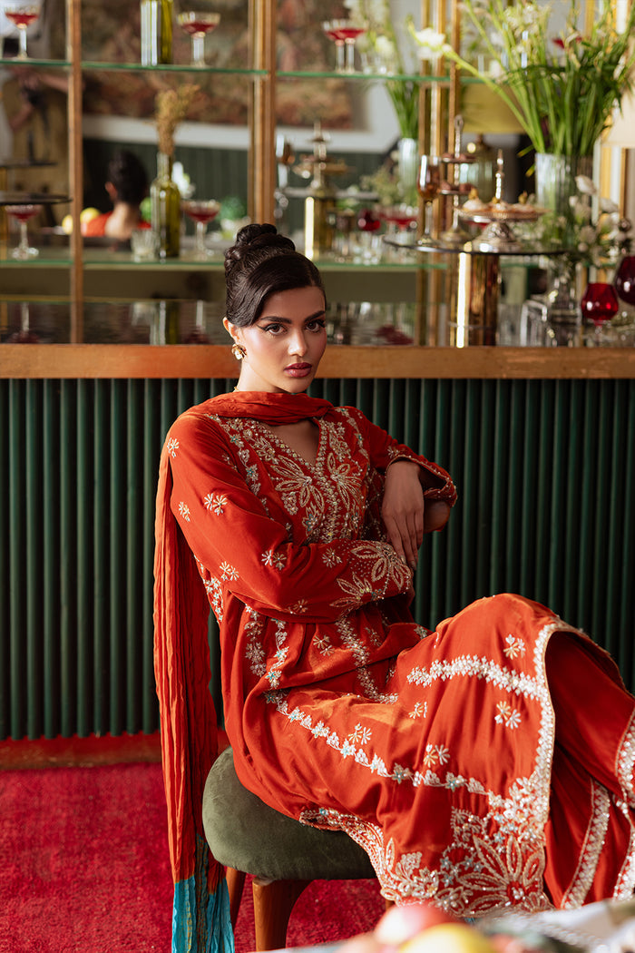 Saira Rizwan | Velvet Pret 25 | NEELAM-SRVP25-06 - House Of Hania