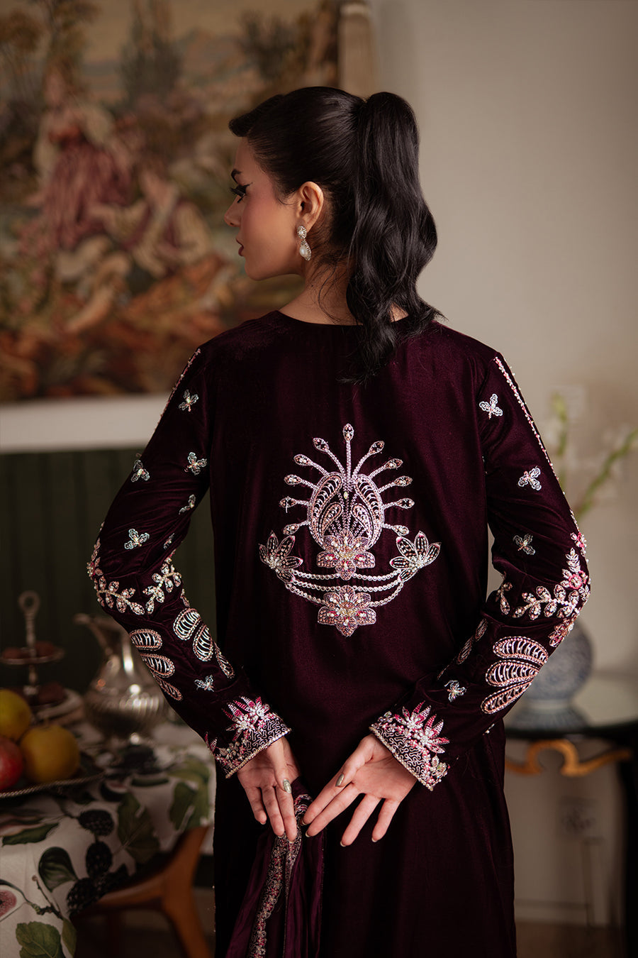 Saira Rizwan | Velvet Pret 25 | SHABNAM-SRVP25-05 - House Of Hania