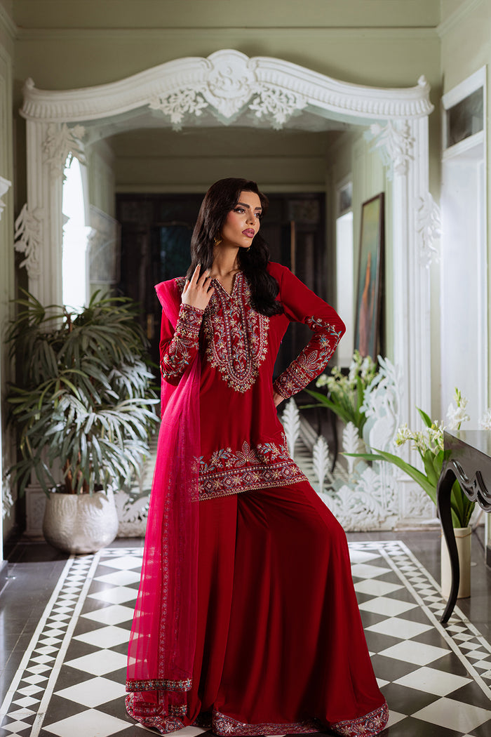 Saira Rizwan | Velvet Pret 25 | SHIREEN-SRVP25-04 - House Of Hania