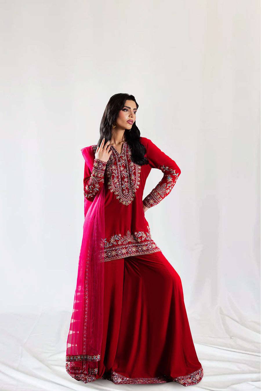 Saira Rizwan | Velvet Pret 25 | SHIREEN-SRVP25-04 - House Of Hania
