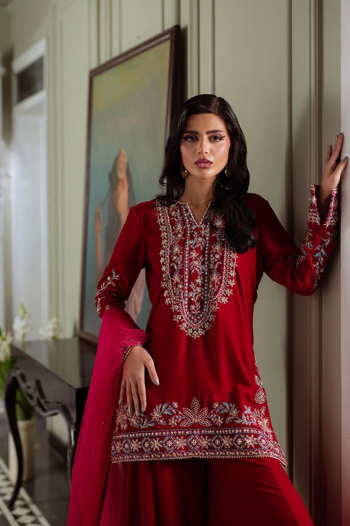 Saira Rizwan | Velvet Pret 25 | SHIREEN-SRVP25-04 - House Of Hania