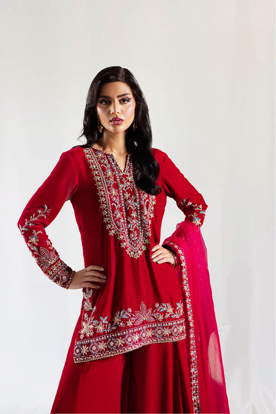 Saira Rizwan | Velvet Pret 25 | SHIREEN-SRVP25-04 - House Of Hania