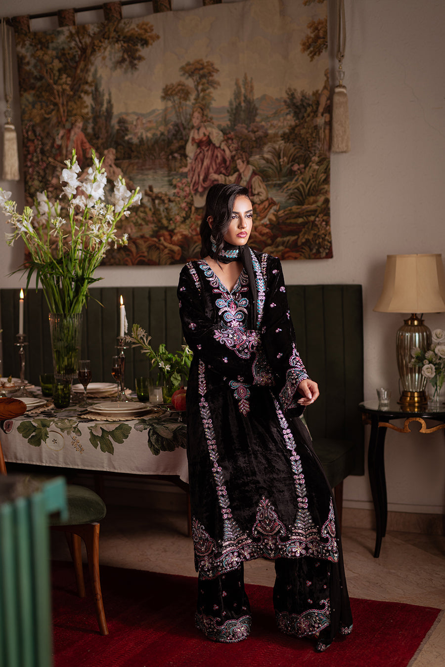 Saira Rizwan | Velvet Pret 25 | ZARQ-SRVP25-03 - House Of Hania