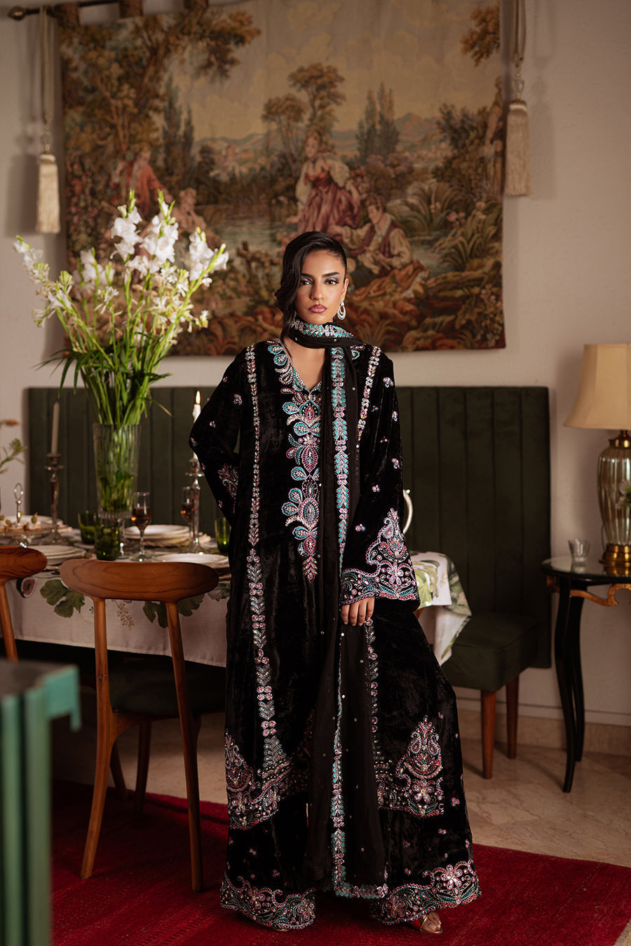 Saira Rizwan | Velvet Pret 25 | ZARQ-SRVP25-03 - House Of Hania