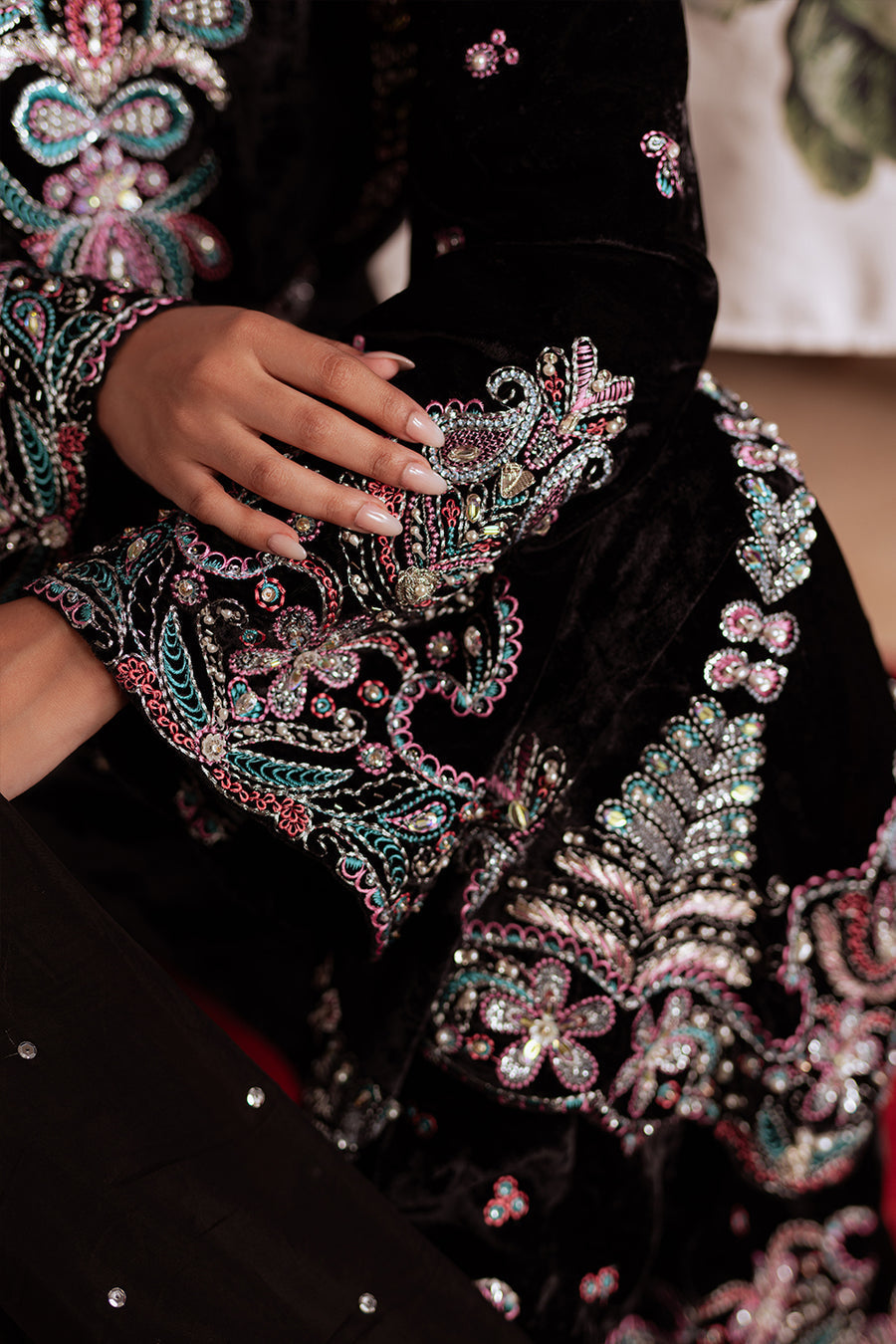 Saira Rizwan | Velvet Pret 25 | ZARQ-SRVP25-03 - House Of Hania