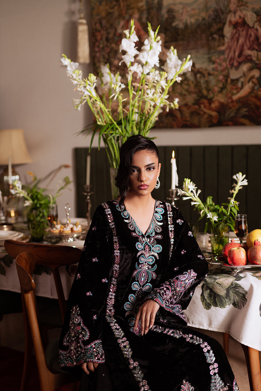 Saira Rizwan | Velvet Pret 25 | ZARQ-SRVP25-03 - House Of Hania