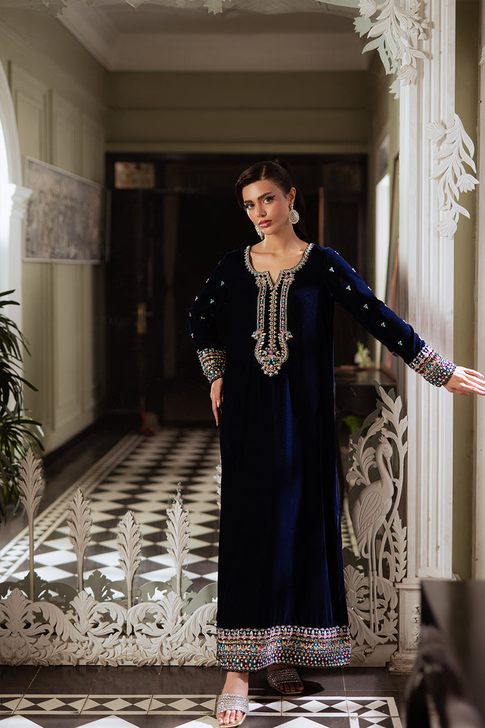 Saira Rizwan | Velvet Pret 25 | ZEHRA-SRVP25-01 - House Of Hania
