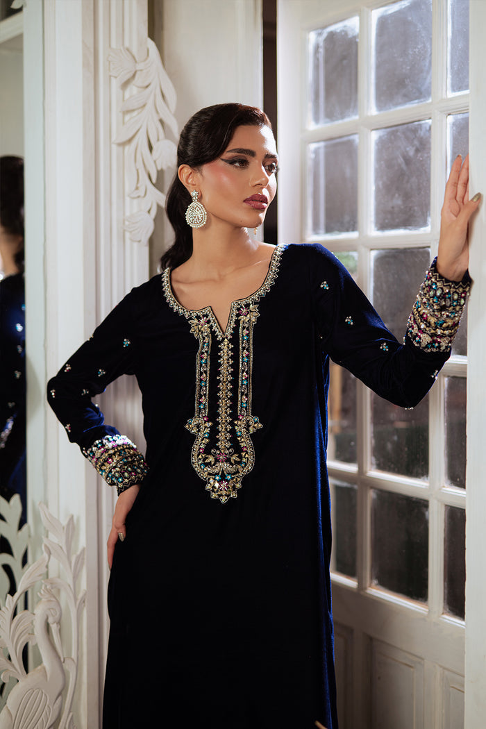 Saira Rizwan | Velvet Pret 25 | ZEHRA-SRVP25-01 - House Of Hania