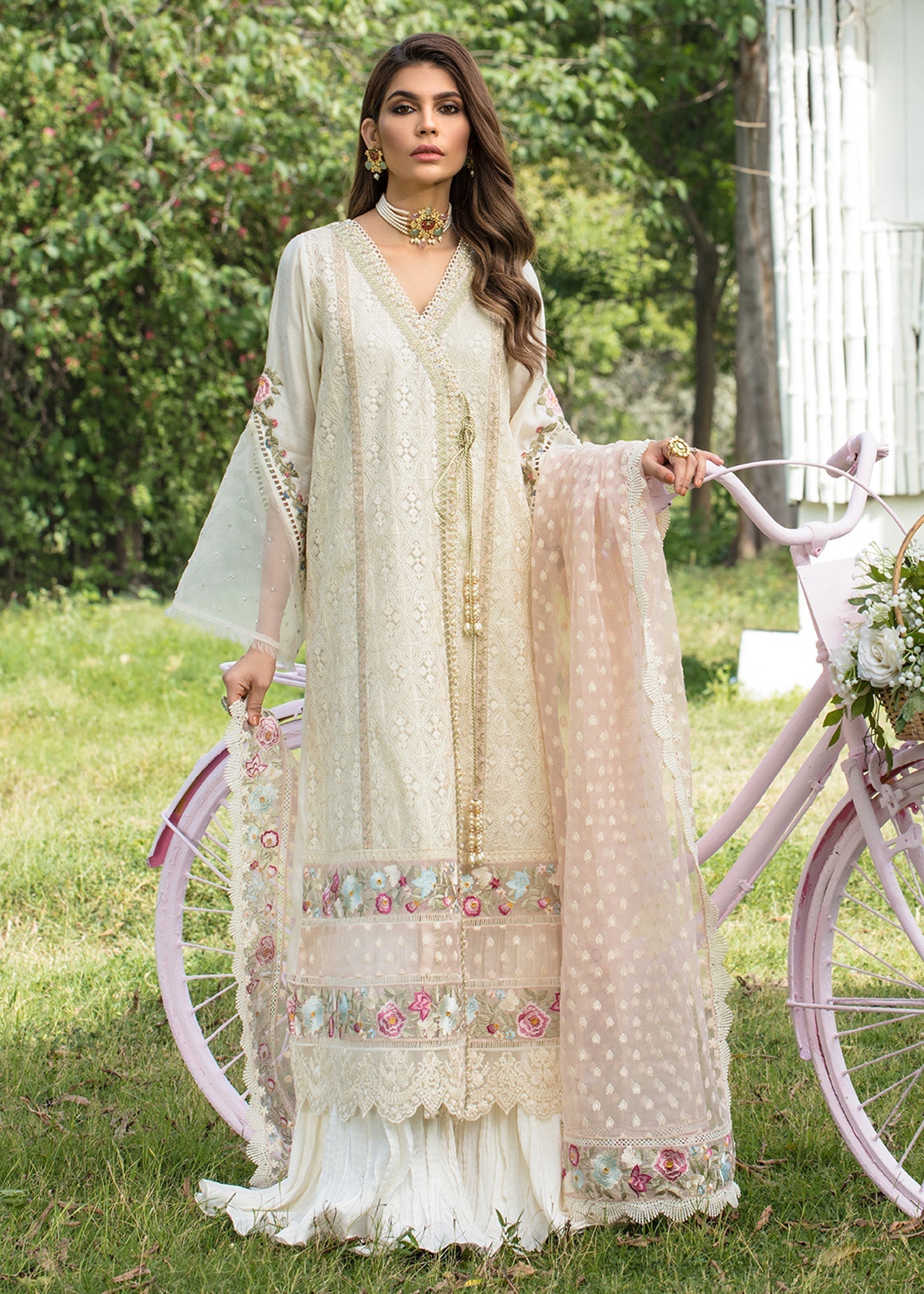 Saira Shakira | Luxury Pret | Blooming Jasmine - House Of Hania