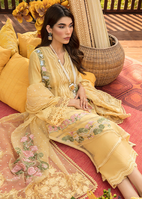 Saira Shakira | Luxury Pret | Daffodil - House Of Hania
