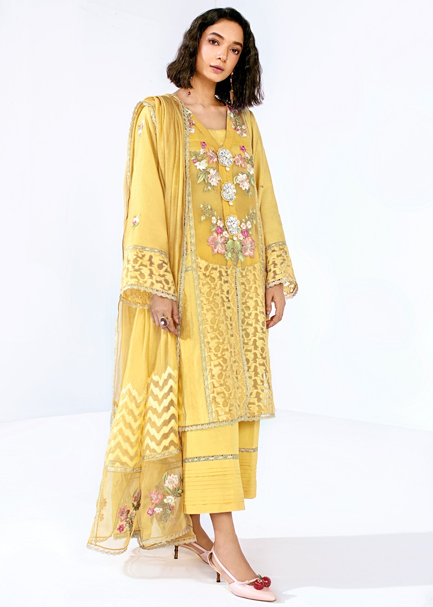 Saira Shakira | Luxury Pret | Dusty bloom - House Of Hania