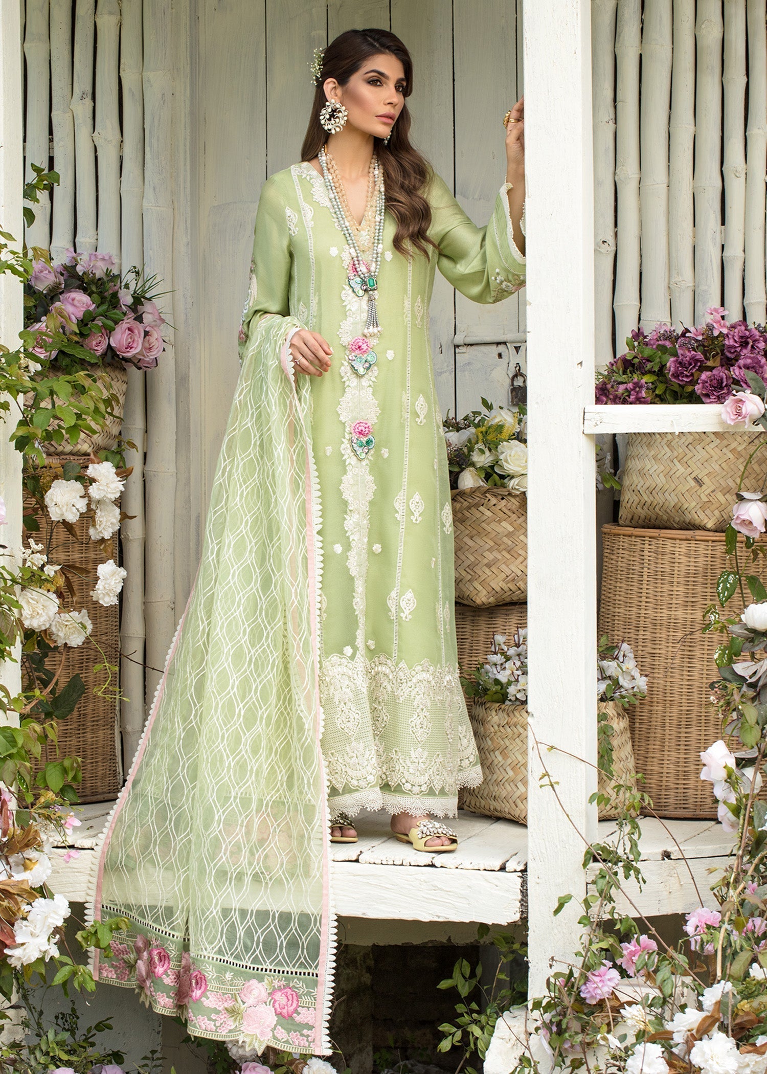 Saira Shakira | Luxury Pret | Mint Delight - House Of Hania
