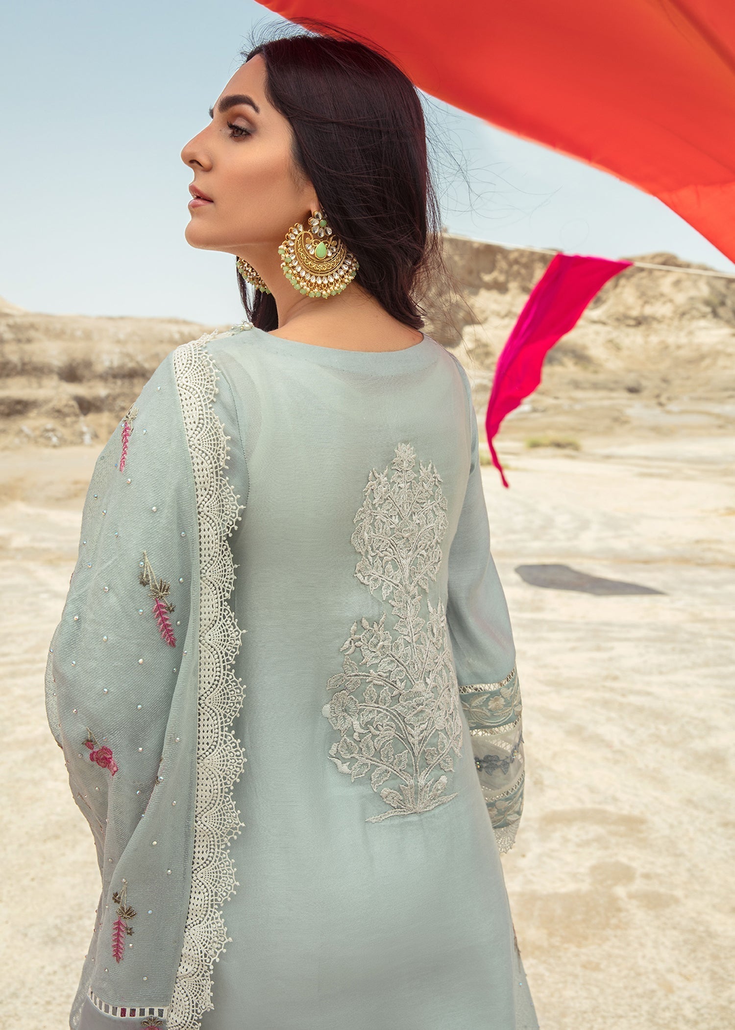 Saira Shakira | Luxury Pret | Seafoam - House Of Hania