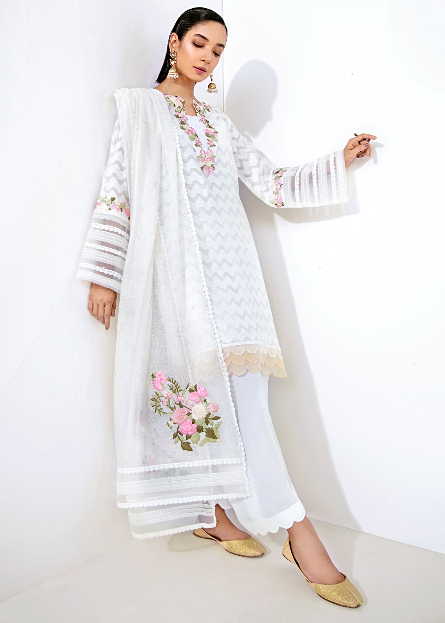 Saira Shakira | Luxury Pret | Snowdrop - House Of Hania
