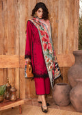Saira Shakira | Raya Winter Stitched 23 | Crimson - House Of Hania