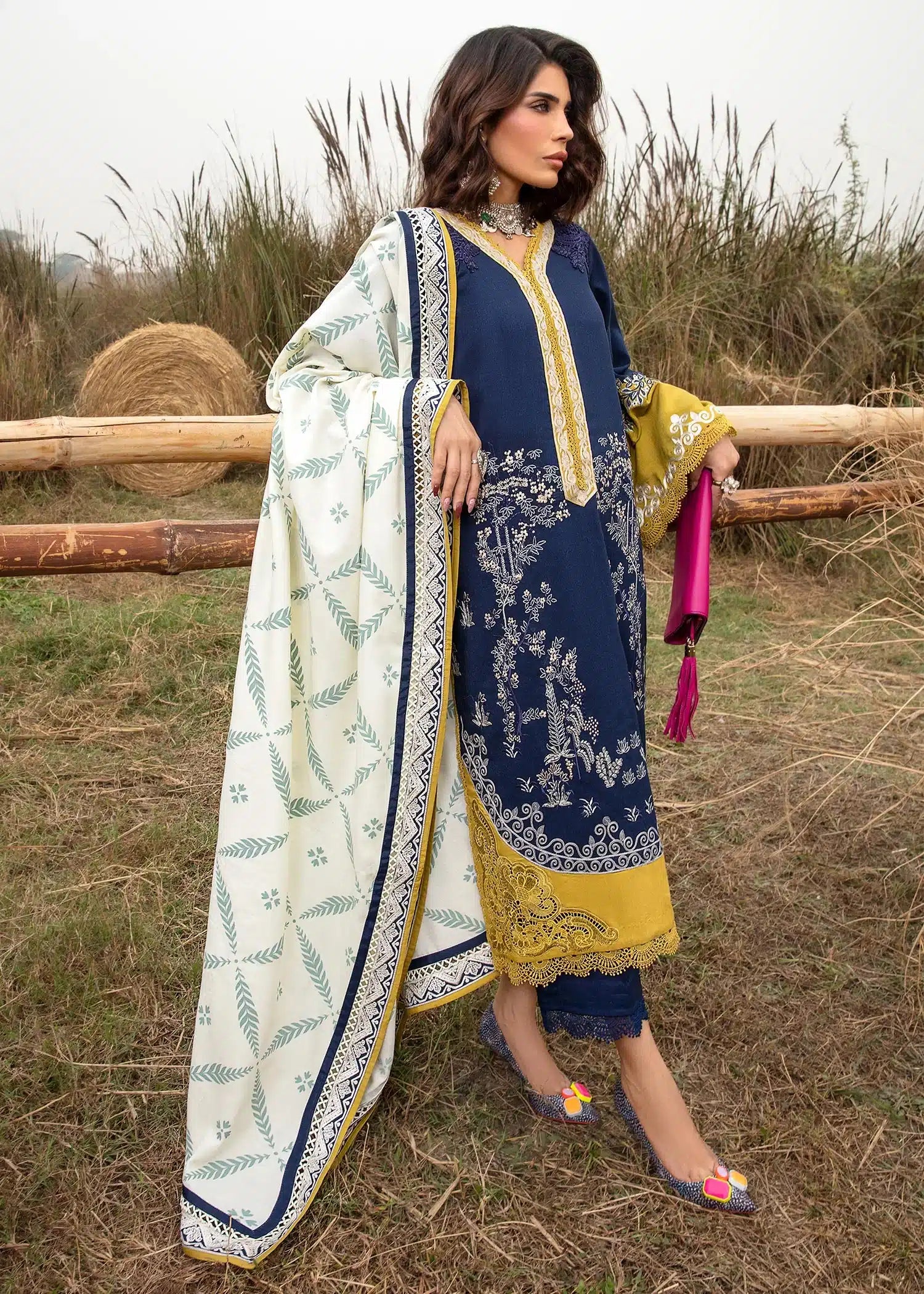 Saira Shakira | Raya Winter Stitched 23 | Neal - House Of Hania