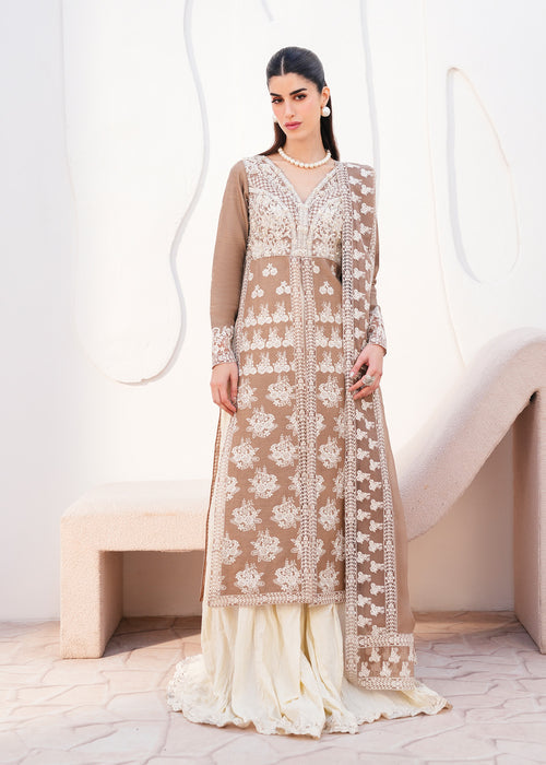 Saira Shakira | Saira Shakira Eid Pret | Latte Luster - House Of Hania