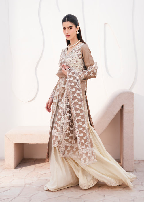 Saira Shakira | Saira Shakira Eid Pret | Latte Luster - House Of Hania