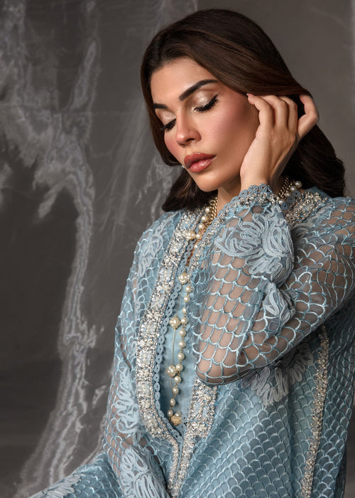 Saira Shakira | Zarae Luxury Pret | Cyan - House Of Hania
