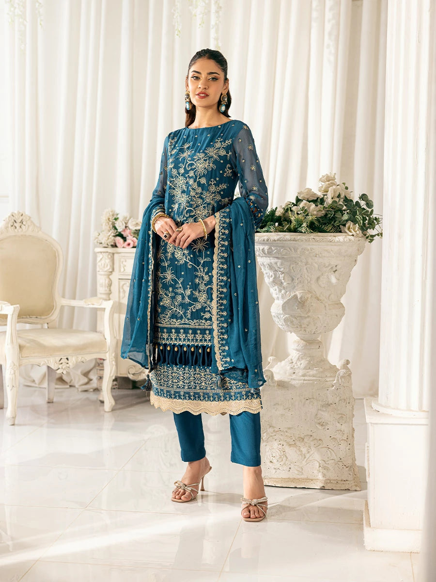 Salitex | Signature Festive Chiffon | SUNS7CH032UT - House Of Hania