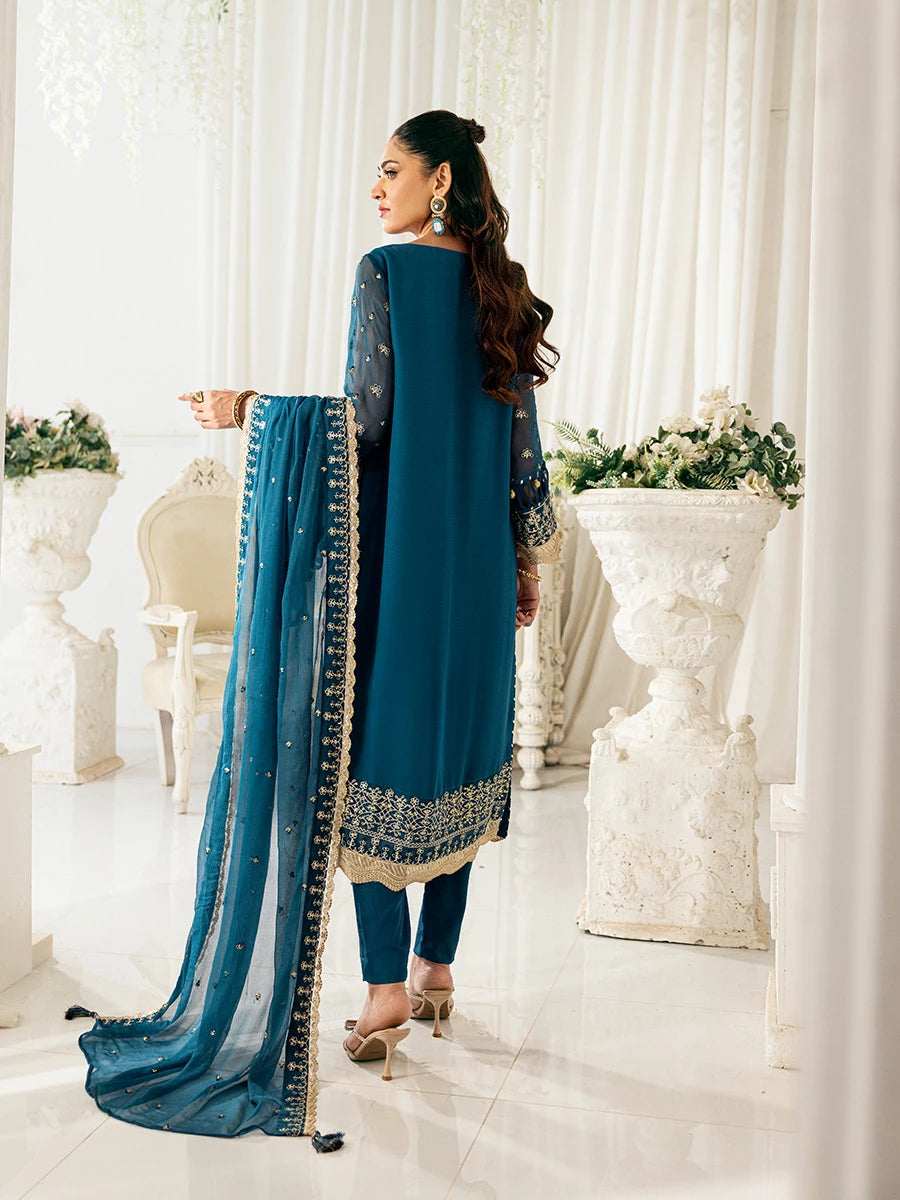 Salitex | Signature Festive Chiffon | SUNS7CH032UT - House Of Hania