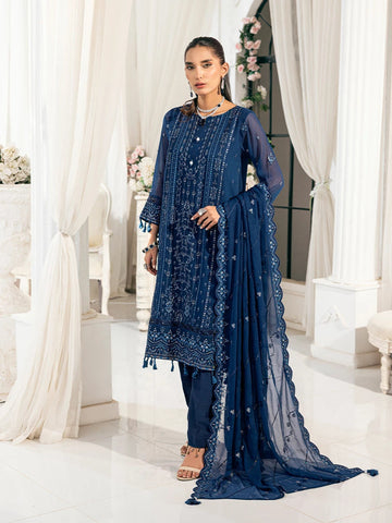 Salitex | Signature Festive Chiffon | SUNS7CH035UT - House Of Hania
