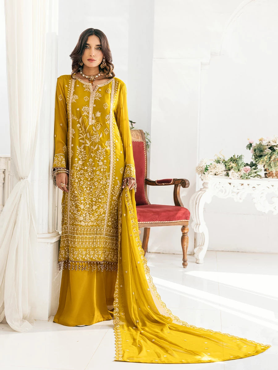 Salitex | Signature Festive Chiffon | SUNS7CH041UT - House Of Hania