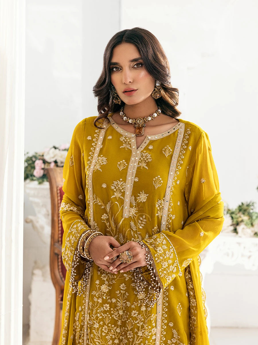 Salitex | Signature Festive Chiffon | SUNS7CH041UT - House Of Hania