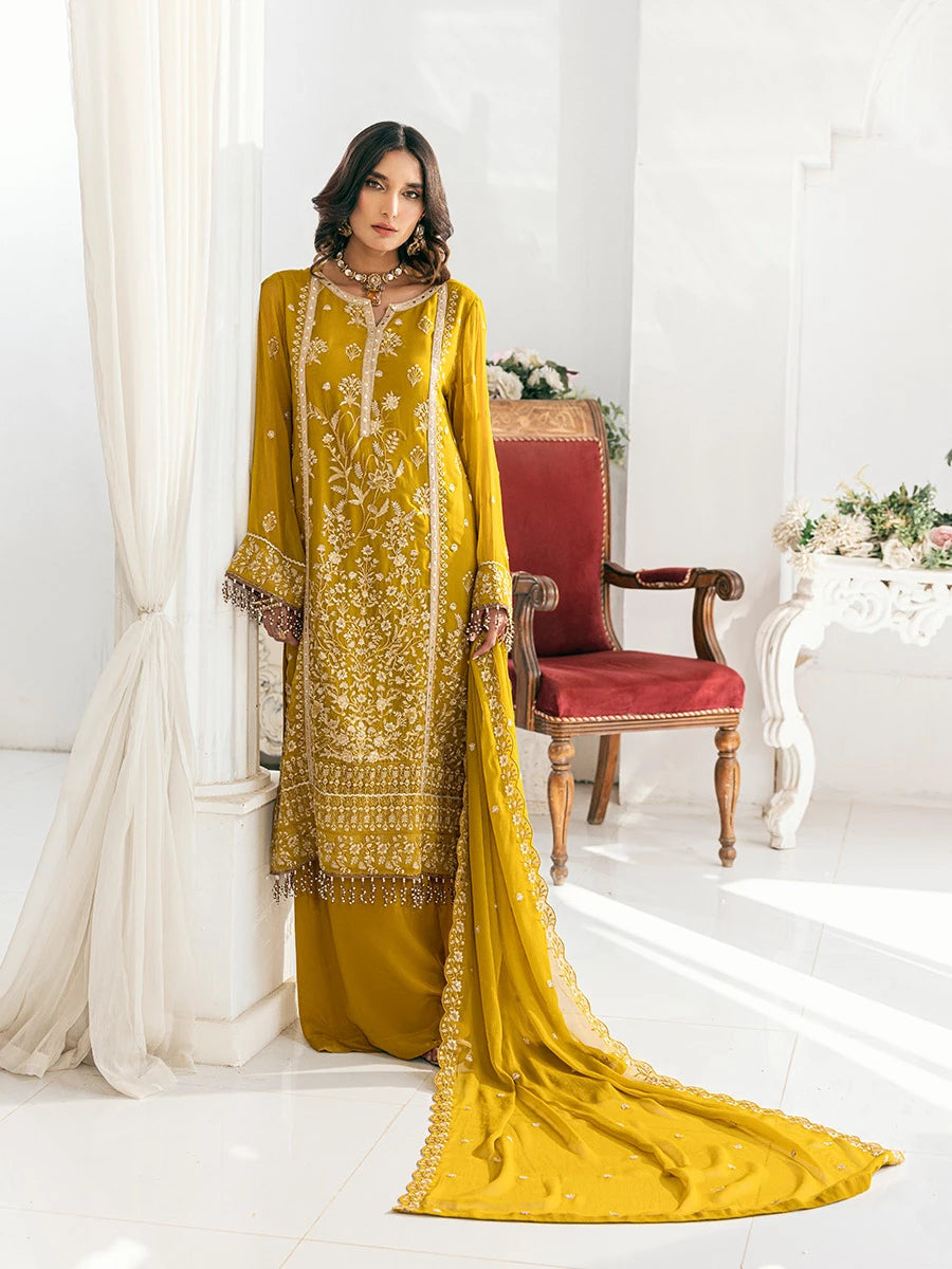 Salitex | Signature Festive Chiffon | SUNS7CH041UT - House Of Hania