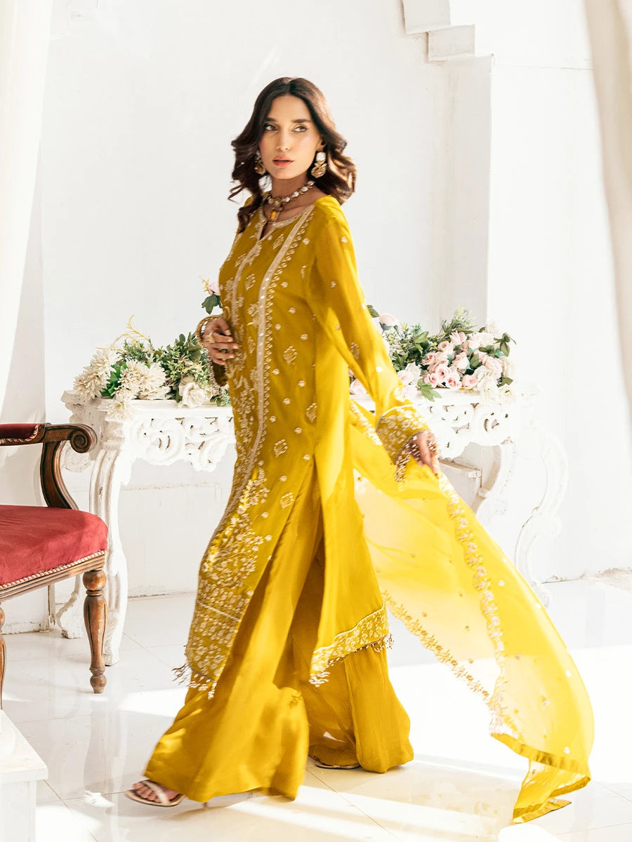 Salitex | Signature Festive Chiffon | SUNS7CH041UT - House Of Hania