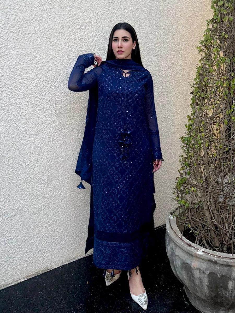 Salitex | Signature Festive Chiffon | SUNS7CH042UT - House Of Hania