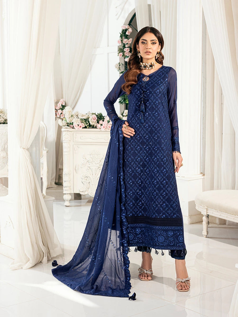 Salitex | Signature Festive Chiffon | SUNS7CH042UT - House Of Hania