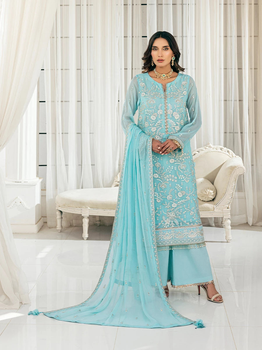 Salitex | Signature Festive Chiffon | SUNS7CH043UT - House Of Hania