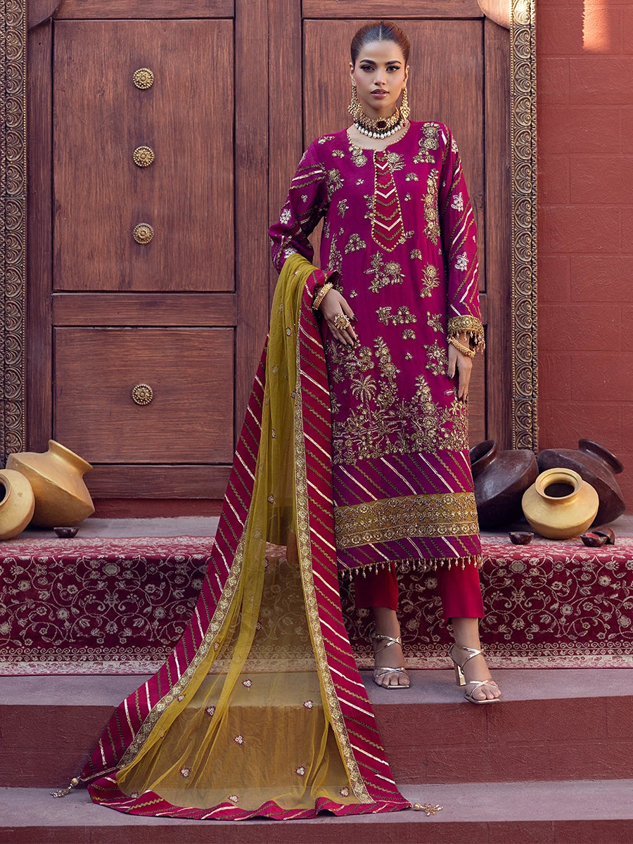 Salitex | Signature Festive Chiffon | SUNW6JI015UT - House Of Hania