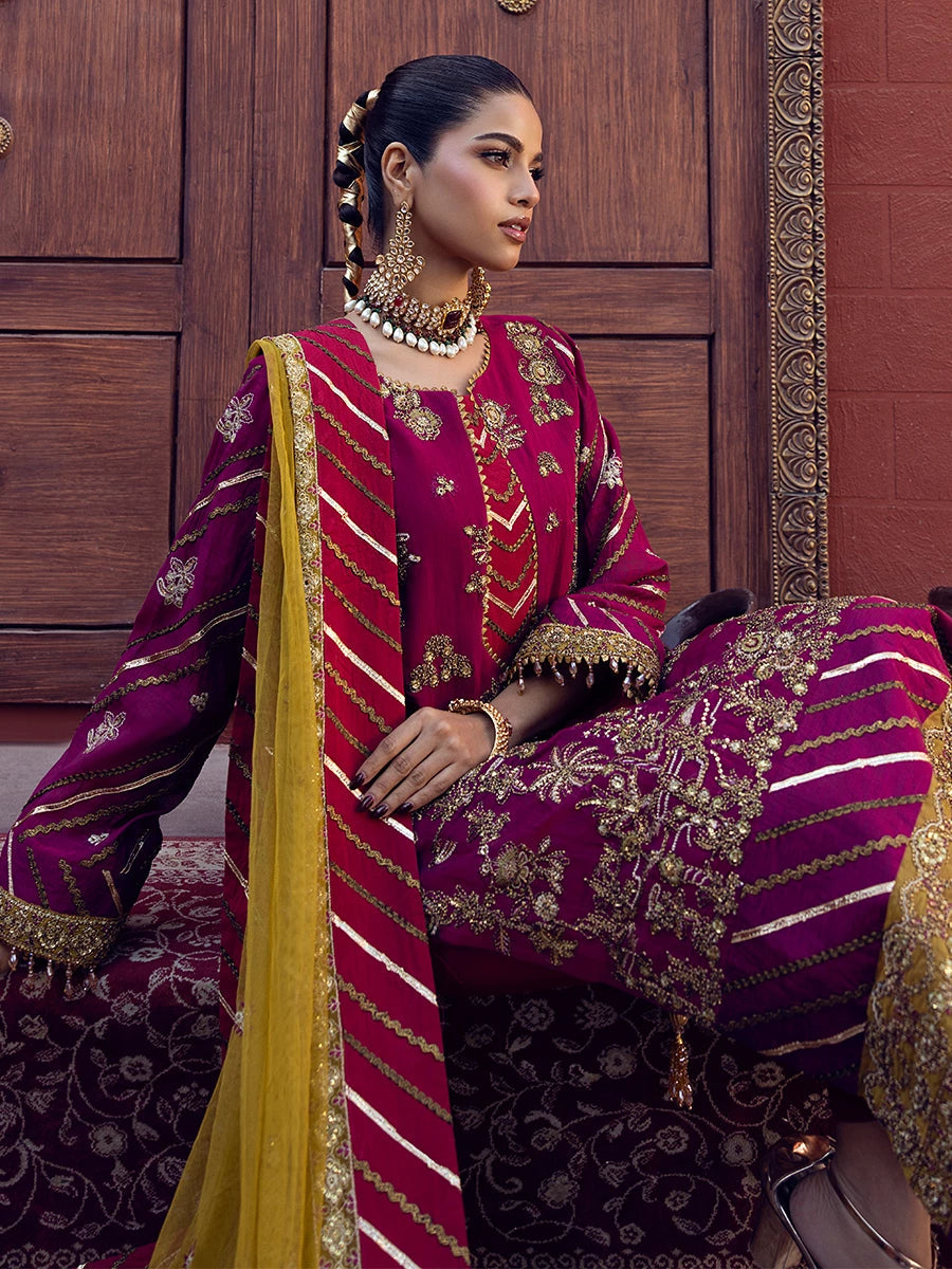 Salitex | Signature Festive Chiffon | SUNW6JI015UT - House Of Hania