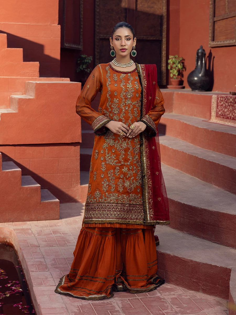 Salitex | Signature Festive Chiffon | SUNW6JI019UT - House Of Hania