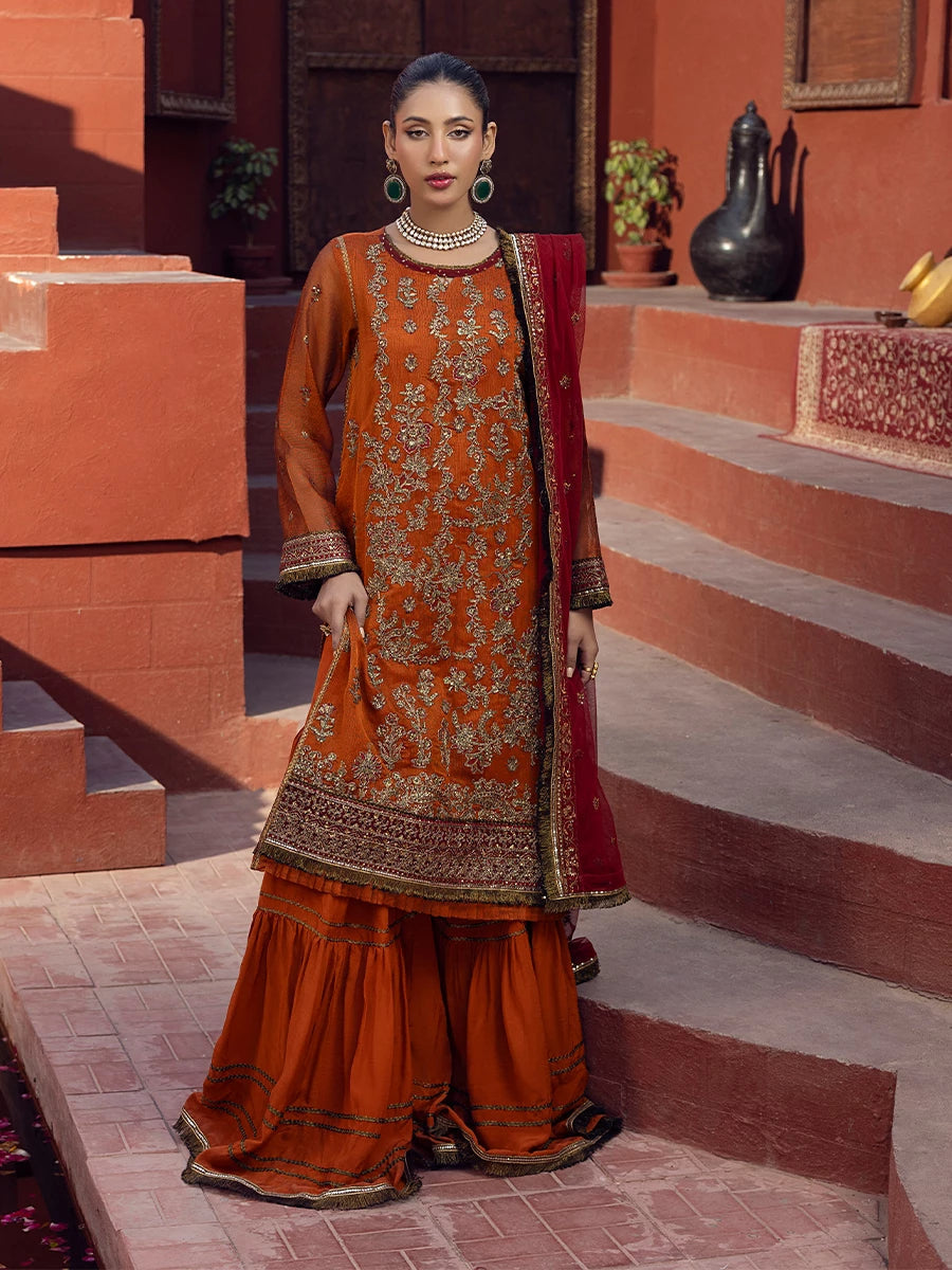 Salitex | Signature Festive Chiffon | SUNW6JI019UT - House Of Hania