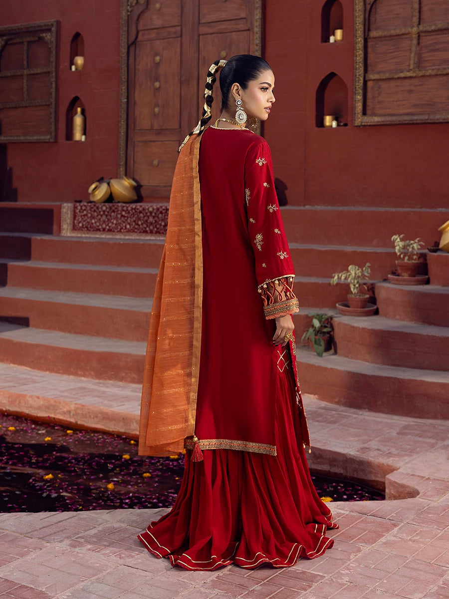 Salitex | Signature Festive Chiffon | SUNW6JI020UT - House Of Hania
